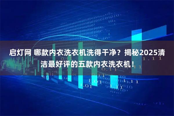 启灯网 哪款内衣洗衣机洗得干净？揭秘2025清洁最好评的五款内衣洗衣机！