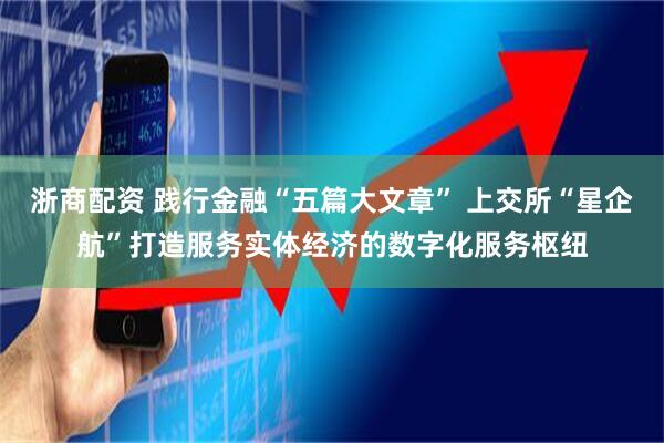 浙商配资 践行金融“五篇大文章” 上交所“星企航”打造服务实体经济的数字化服务枢纽